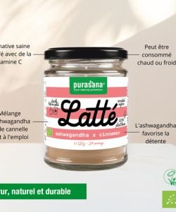 Latté Ashwagandha cannelle BIO BIO, 120 g